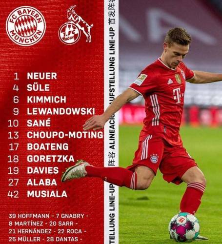 فرم پیش بینی دیدار بایرن مونیخ و کلن بوندسلیگا آلمان