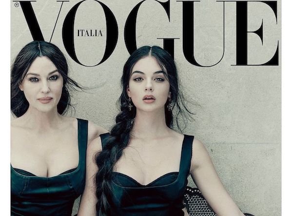 عکس های داغ مونیکا بلوچی و دیوا دخترش بر روی مجله Vogue Italia