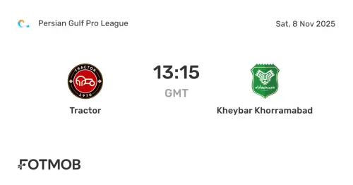 فرم پیش بینی بازی خیبر خرم آباد و تراکتور (هفته دهم)
