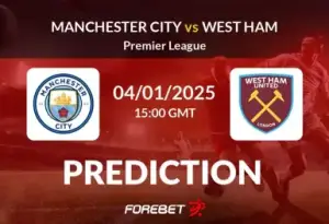 فرم پیش بینی بازی منچسترسیتی و وستهم (لیگ برتر انگلیس|هفته هفدهم)