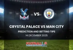 فرم پیش بینی بازی کریستال پالاس و منچسترسیتی (لیگ برتر انگلیس|هفته شانزدهم)