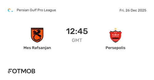 فرم پیش بینی بازی مس رفسنجان و پرسپولیس (هفته پانزدهم)